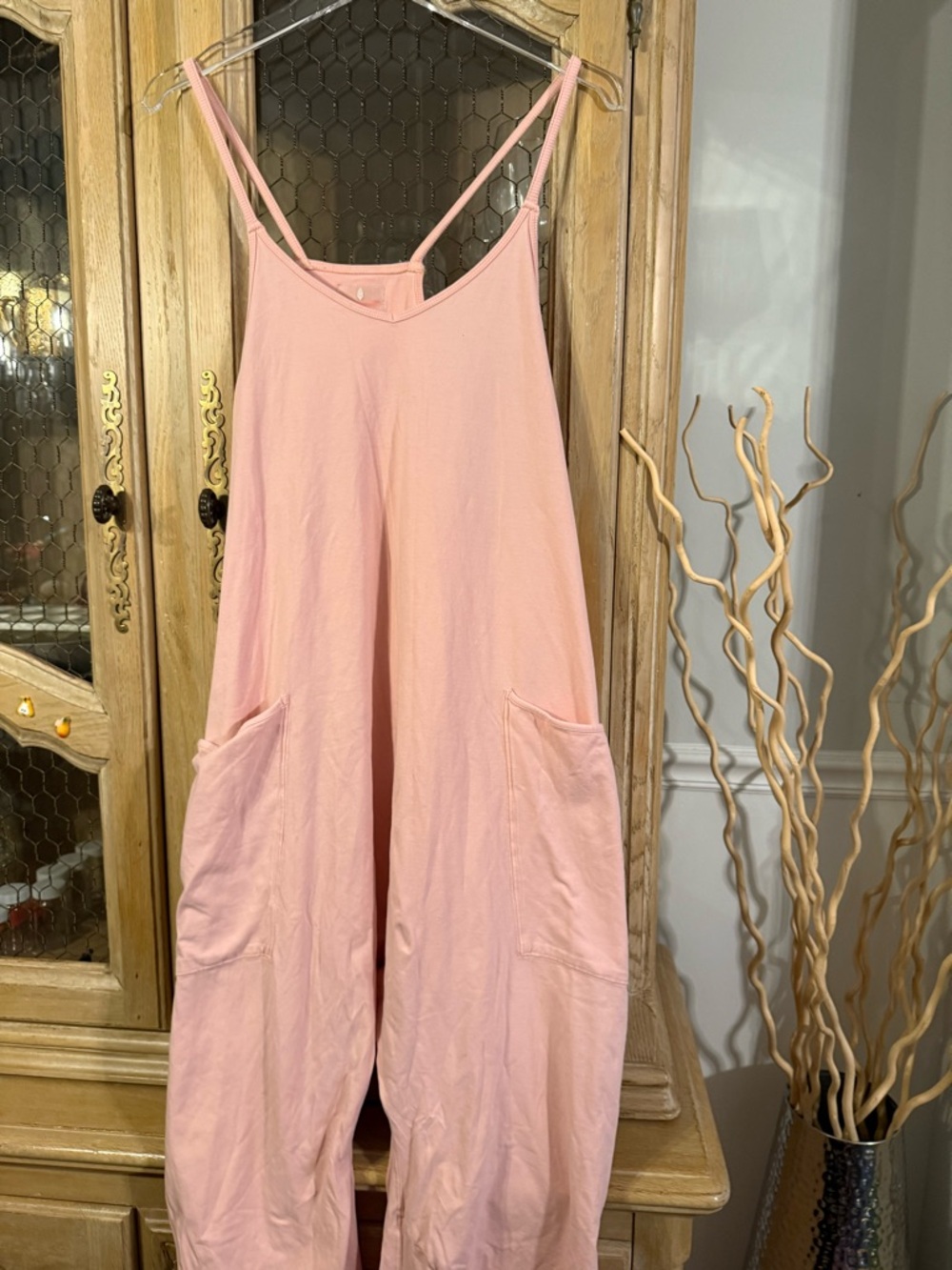 Free People Light Pink Sleeveless Hot Shot with Pockets